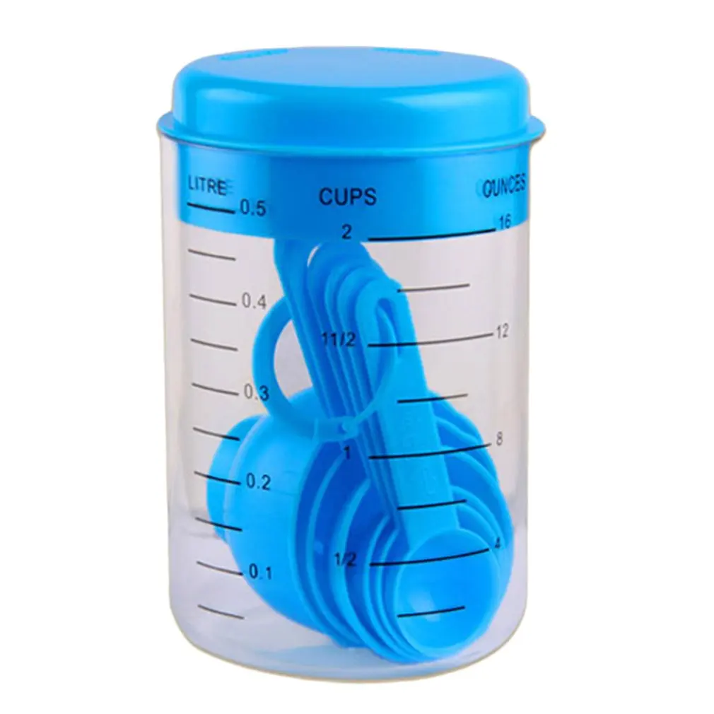 7 шт./компл. пластиковая посуда для выпечки портативные кухонные мерные чашки