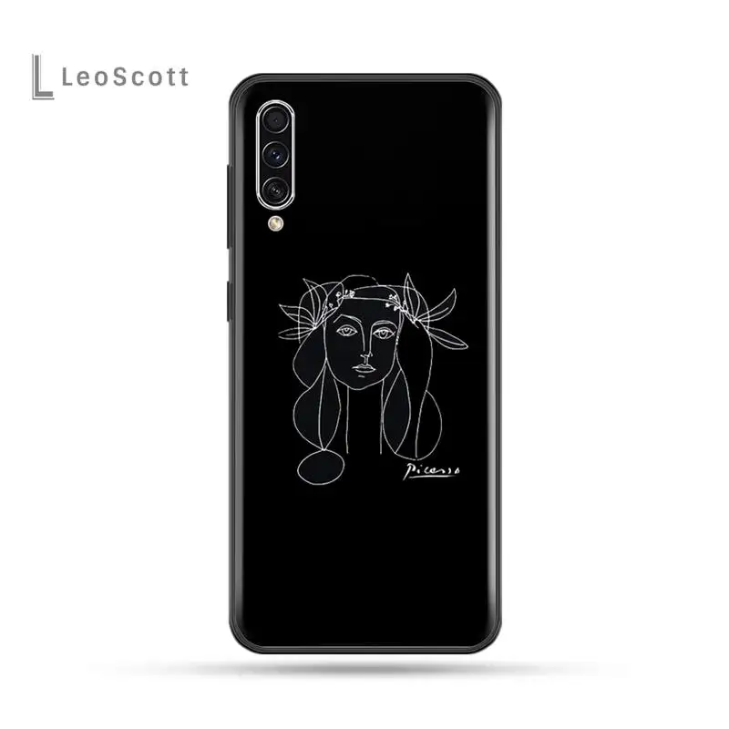 

Simple line David hand smoke Phone Case For Samsung Galaxy M10 20 30 A 40 50 70 71 6S A2 A6 A9 2018 J7 CORE PLUS STAR S10 5G C8