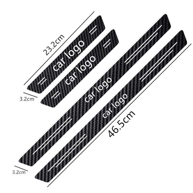 

4PCS Car Door Threshold Carbon Protector Door Sill Guards Stickers For BMW M3 M5 M6 X1 X3 E46 E90 E39 F10 F20 F30 E60 E36 E34