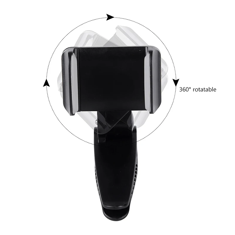 Универсальный автомобильный держатель для телефона на солнцезащитный козырек с