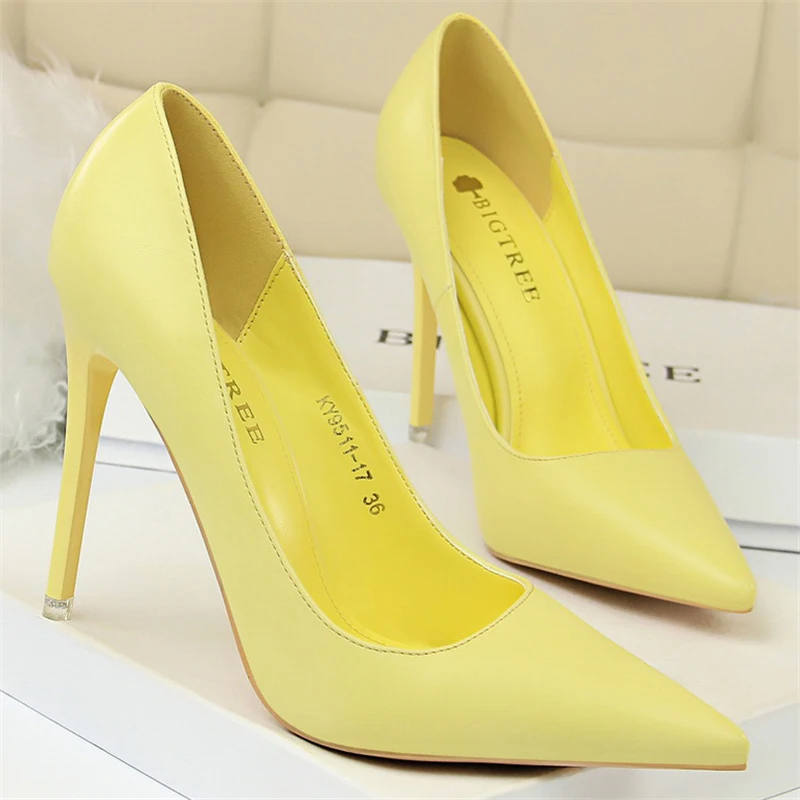 Туфли лодочки женские на шпильке 2021 см пикантные Высокий Каблук 10 5 роскошный
