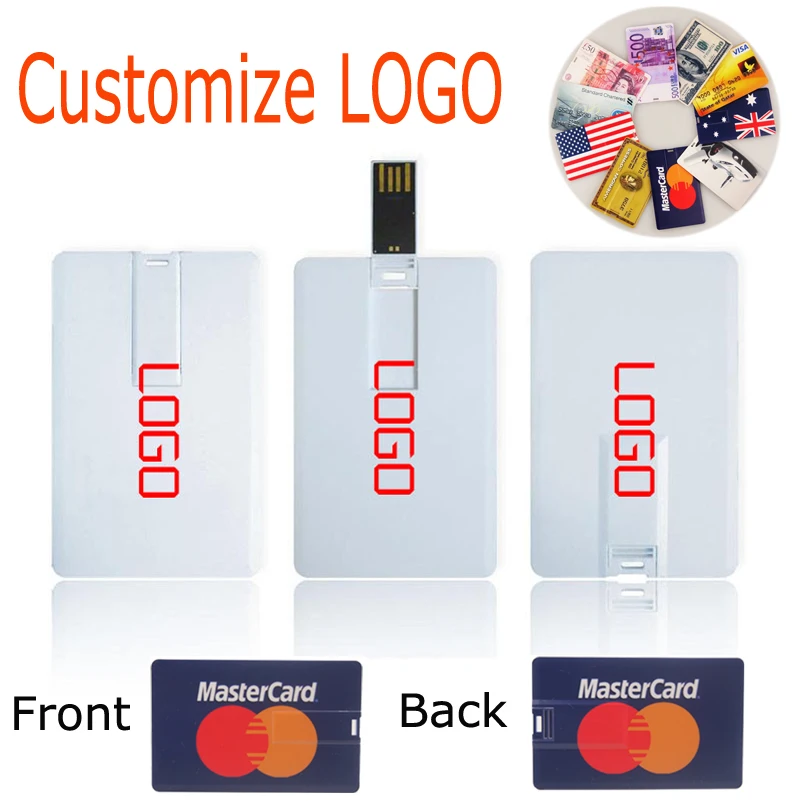 Флеш накопитель USB 2 0 в виде кредитной карты 8 ГБ 16 32 64 ГБ|USB флэш-накопители| |