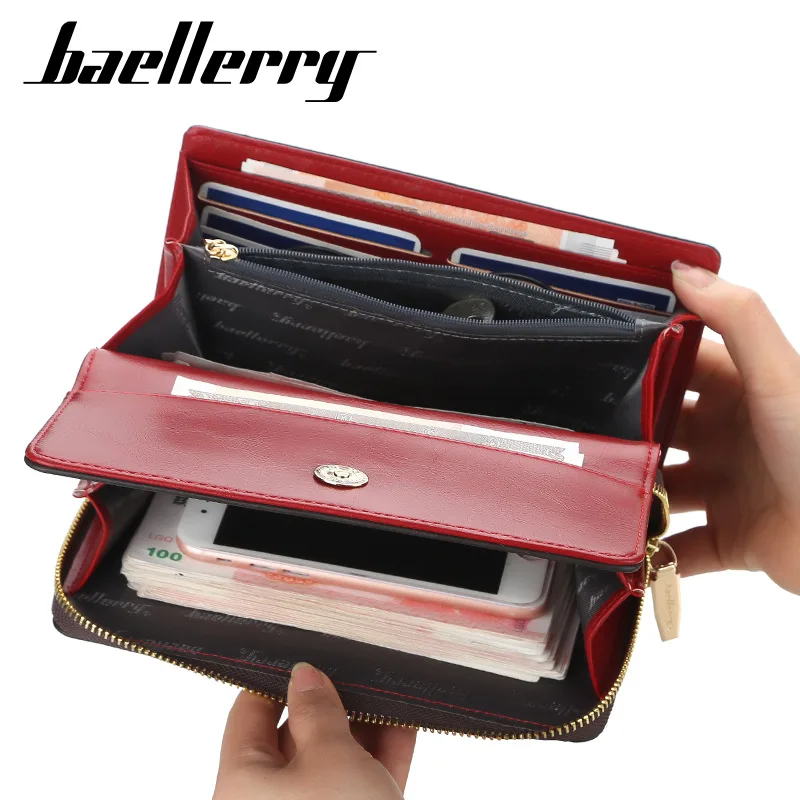 2021 Women Shoulder Bag High-Quality Fabric Fashion Printing Female Wallet Zipper Phone Purse Money Cards Holder Coins Pocket