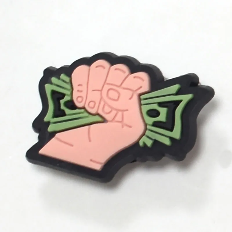 Забавный мешочек для денег 1 шт. из ПВХ JIBZ украшение сада обуви пряжки украшения