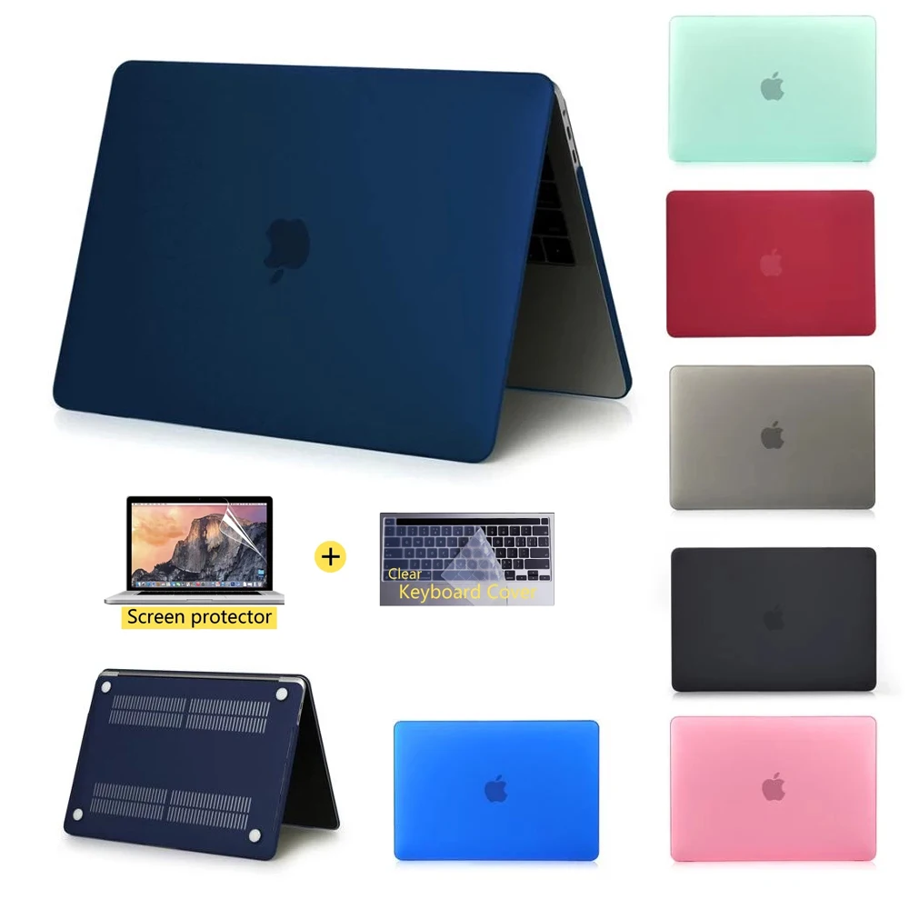 

Матовый чехол для ноутбука Macbook Air Pro M1 Chip Touch ID 2020 13,3 A2338 A2179 11 12, аксессуары для Macbook 15,4 16 A2141 A1286