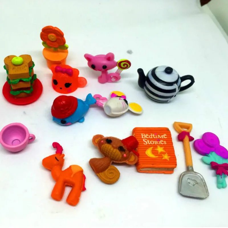 50 шт./лот мультяшная фигурка Lalaloopsy аксессуары милые Мультяшные животные для