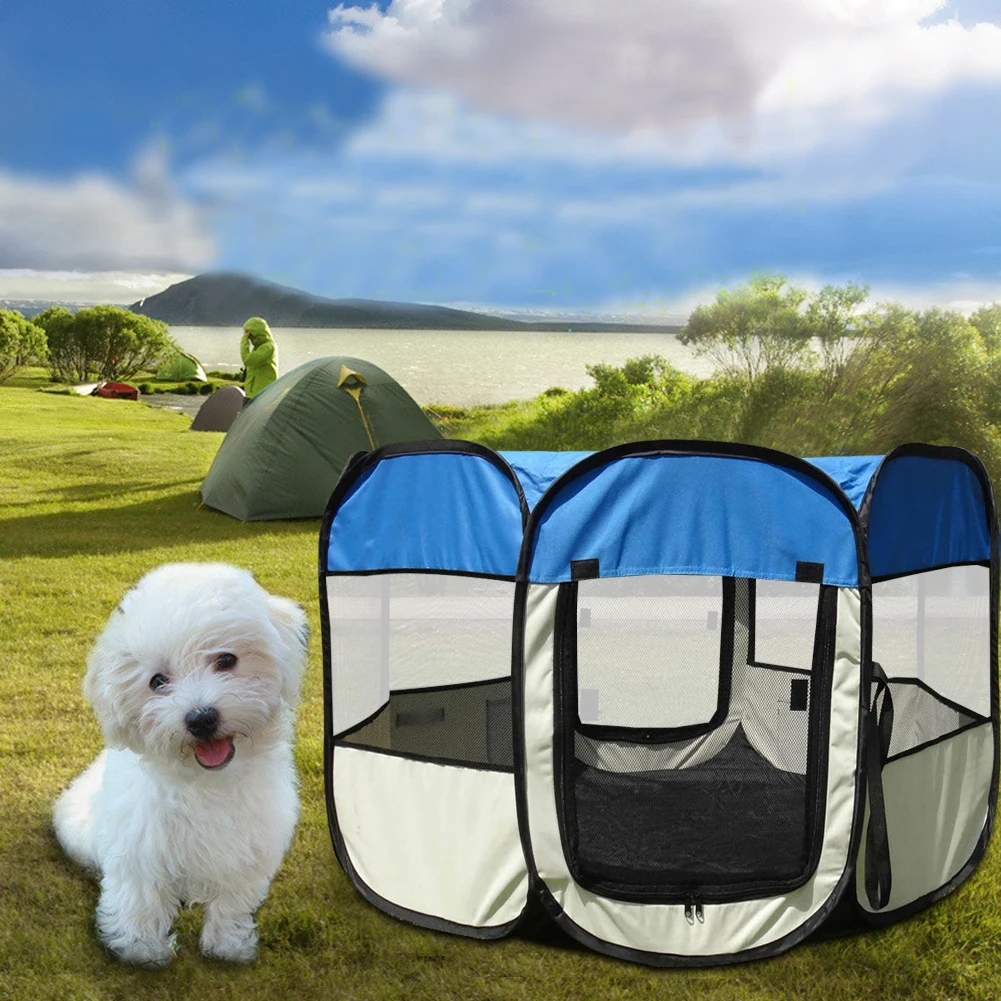 

Portable Tent Large Small Dogs Outdoor Dog Cage для собак Waterproof Oxford Foldable Indoor Playpen Puppy Cats Pet Dog Cat Room