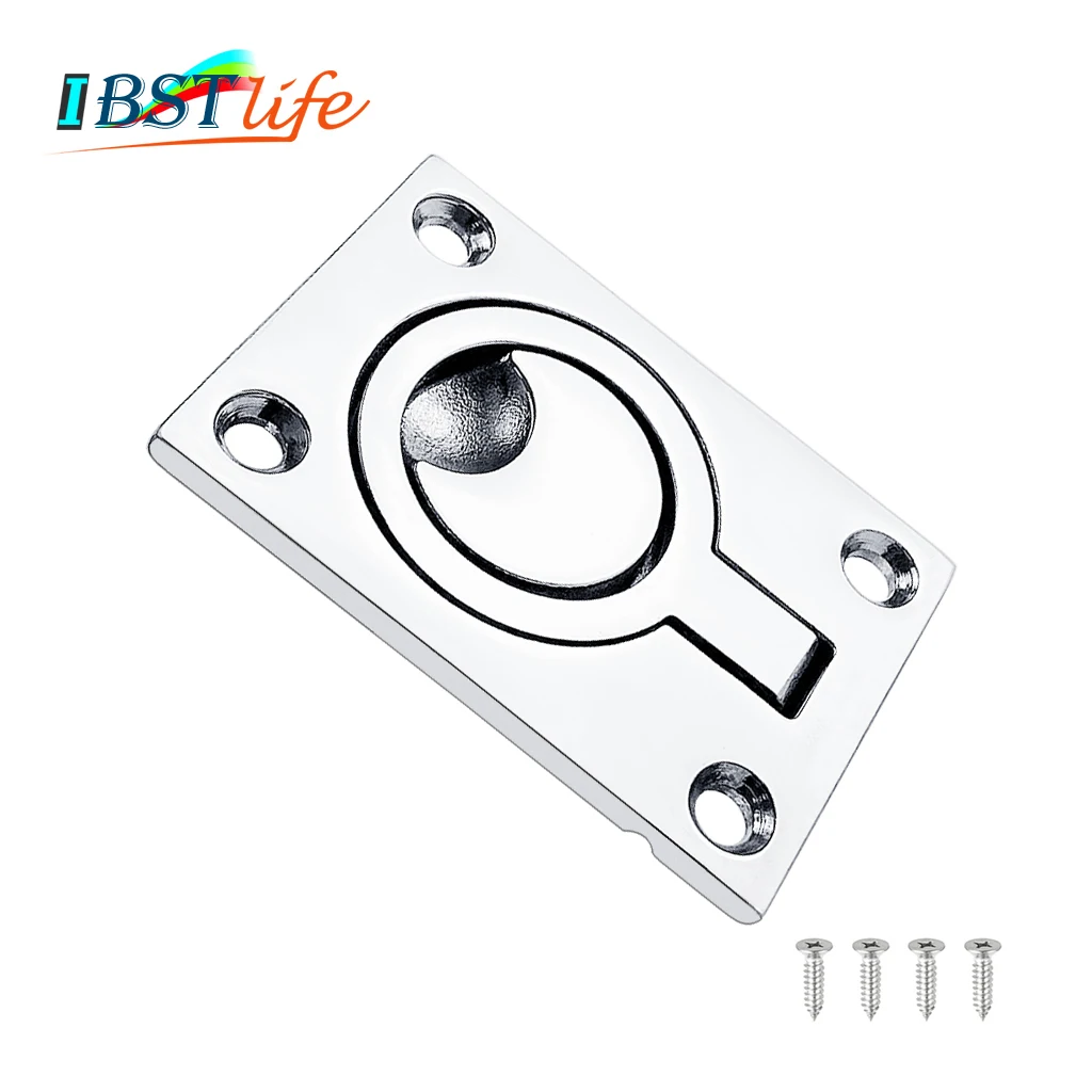 

62*44mm Stainless Steel 316 Marine Boat Deck Hatch Flush Pull Lift Handle Ring Door Knobs Pull Ring Hardware Accessories