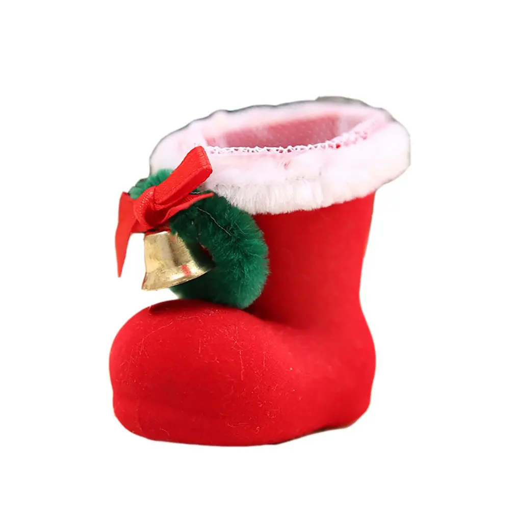 Рождественские украшения детские подарки ботинок для конфет рождественские