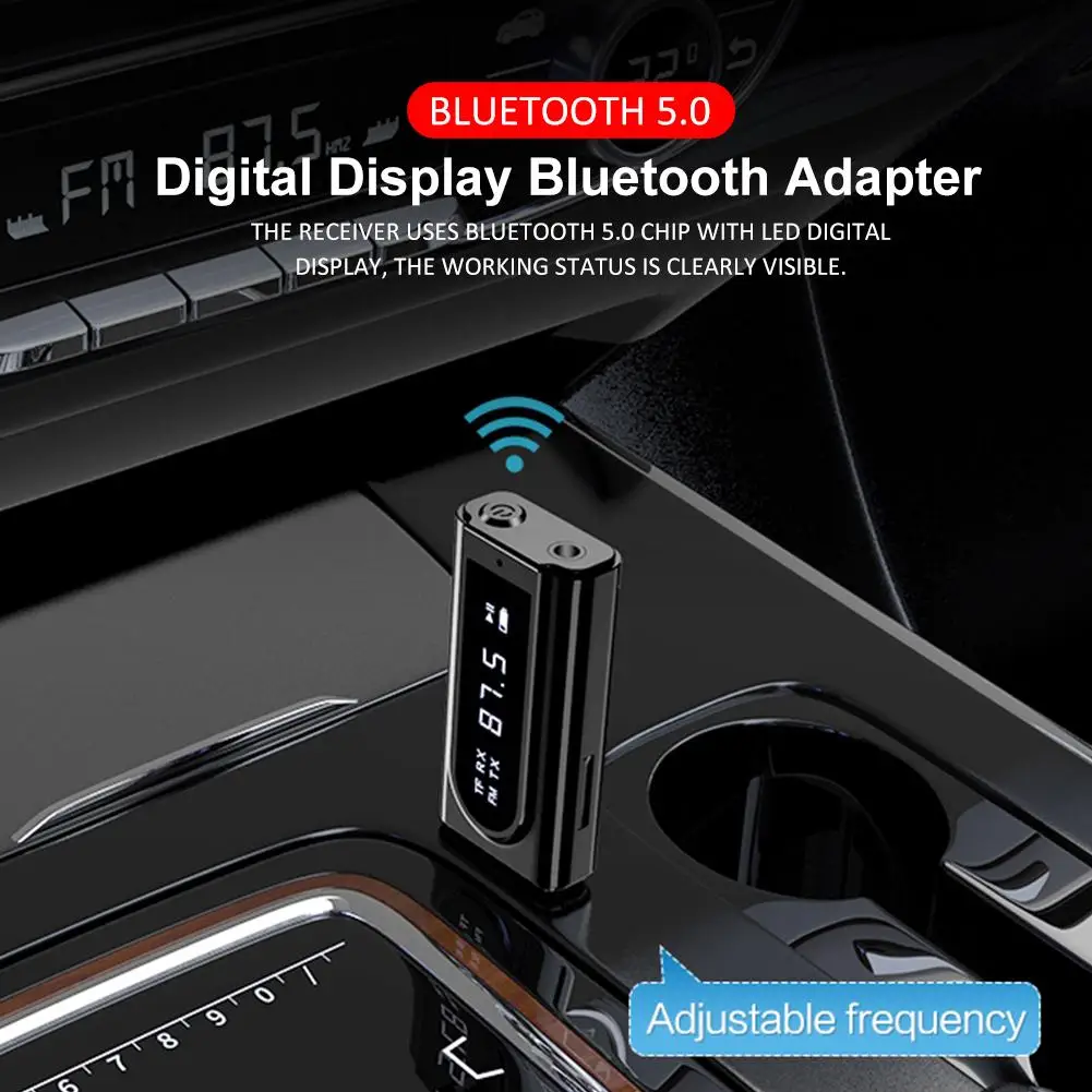 Автомобильный светодиодный fm модулятор приемник Bluetooth 5 0 мм AUX разъем RCA USB