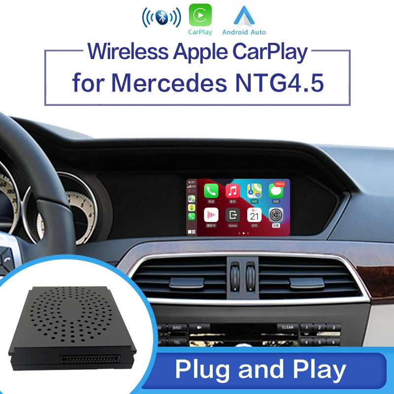 Беспроводной CarPlay для Mercedes Benz A B C E CLA GLA GLK ML SL NTG4.5 с функциями Android Auto Mirror Link AirPlay |