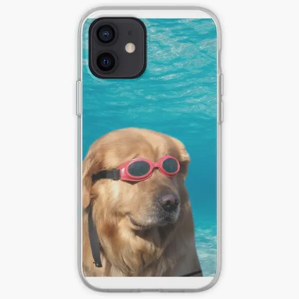 

Чехол для телефона Swimmer Dog для iPhone 5 5S SE 6 6S 7 8 Plus 11 12 13 Pro Max Mini X XS XR Max, мягкий чехол с цветочным рисунком Чехол