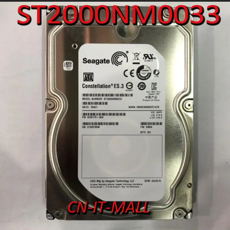 Seagate Constellation ES.3 ST2000NM0033 2 ТБ 7200 об/мин 128 МБ кэш SATA 6 0 ГБ/сек. 3 5 "корпоративный