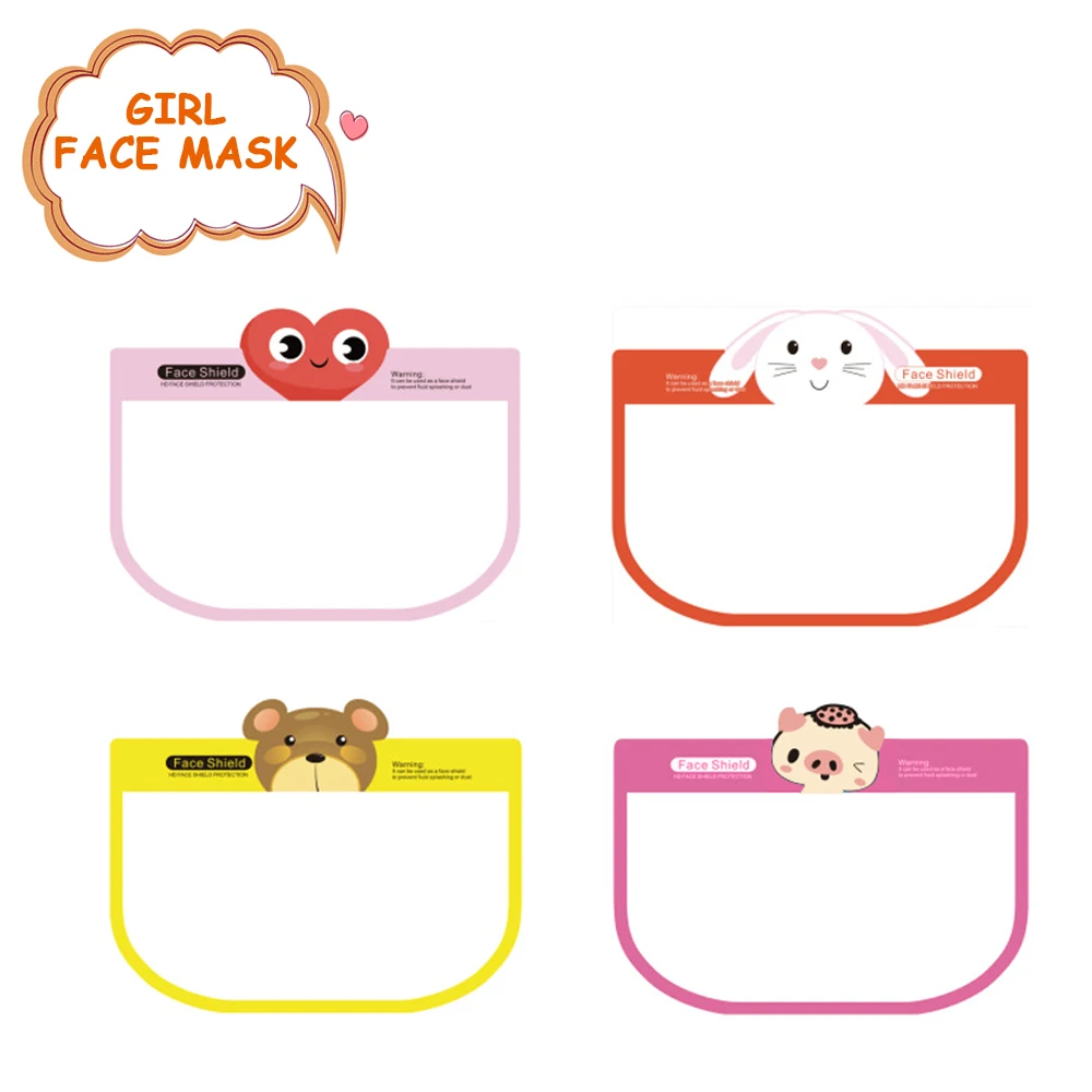 

4 Safety Visor Face Protective Shield Set for Kid's Windproof Dustproof Hat Shield Protect Eyes And Face for Boys And Girls