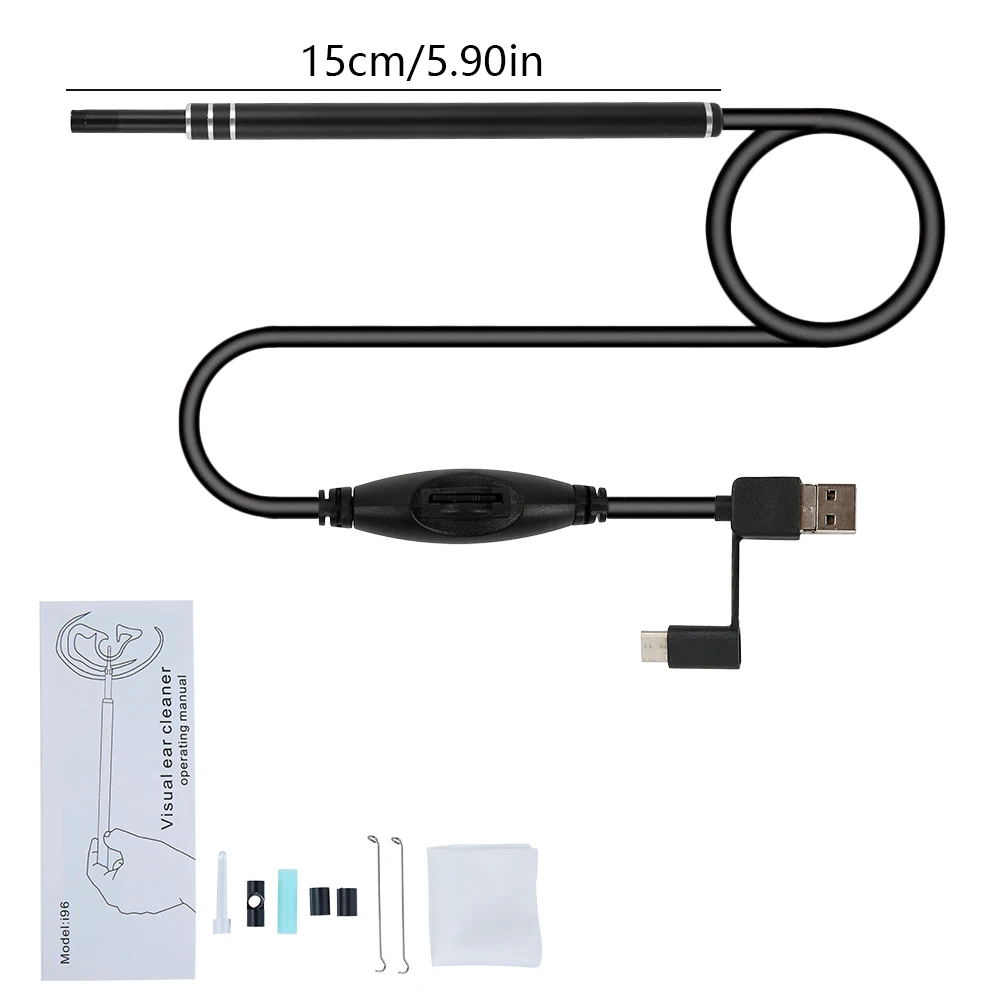 

5.5mm Mini Endoscope Camera USB Flexible Inspection Borescope Camera for Android Smartphones PC Notebook 6LEDs Adjustable