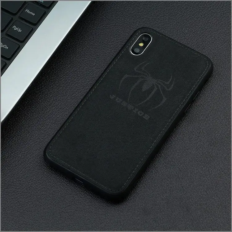 Марвел Мстители ткань чехол для телефона для Iphone 7 8 6 6s Plus X Xs Max Xr паук ткань мягкий чехол DC Вселенная холст силиконовый чехол
