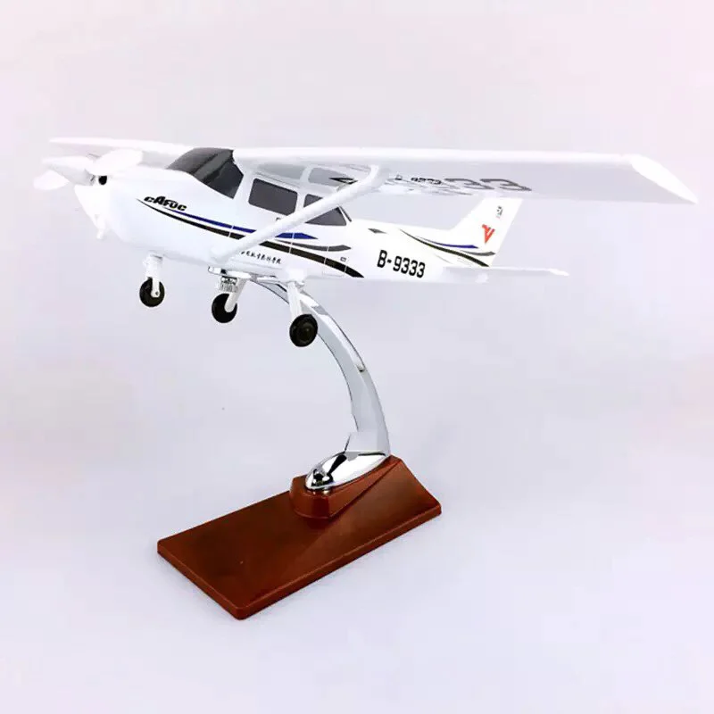 28 см Cessna 172 китайская Военная авиационная летная школа тренировочный самолет модель сплав авиарама самолет игрушки самолет с фиксированным крылом F вентиляторы