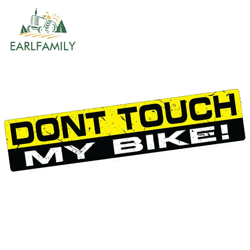 

EARLFAMILY 15 см x 3 см автомобильные наклейки не трогайте мой велосипед Наклейка Виниловые Смешные бамперы JDM 4X4 Мотогонки водонепроницаемые аксессуары