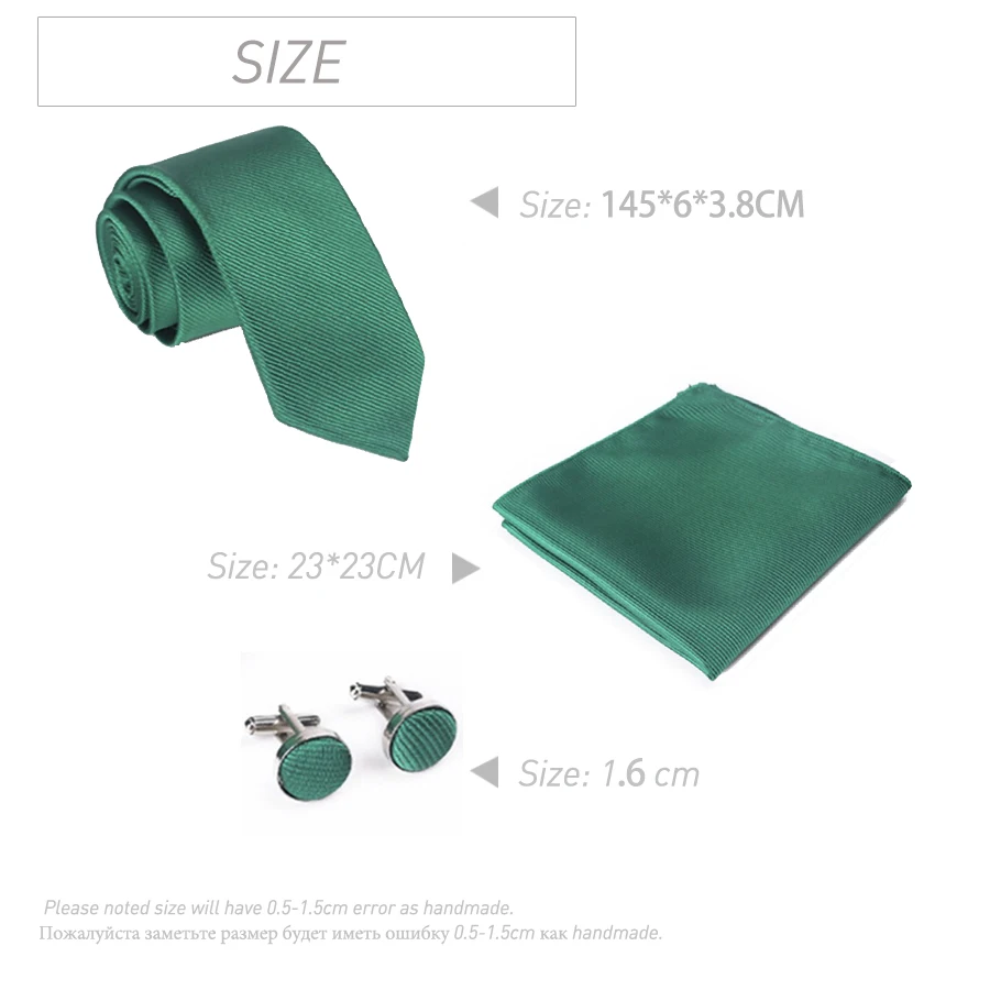 

Mens Cufflinks Cravat Tie Set Fashion Wedding Ties For Men Hanky Necktie Gifts Dress Party Accessories Jacquard Tie