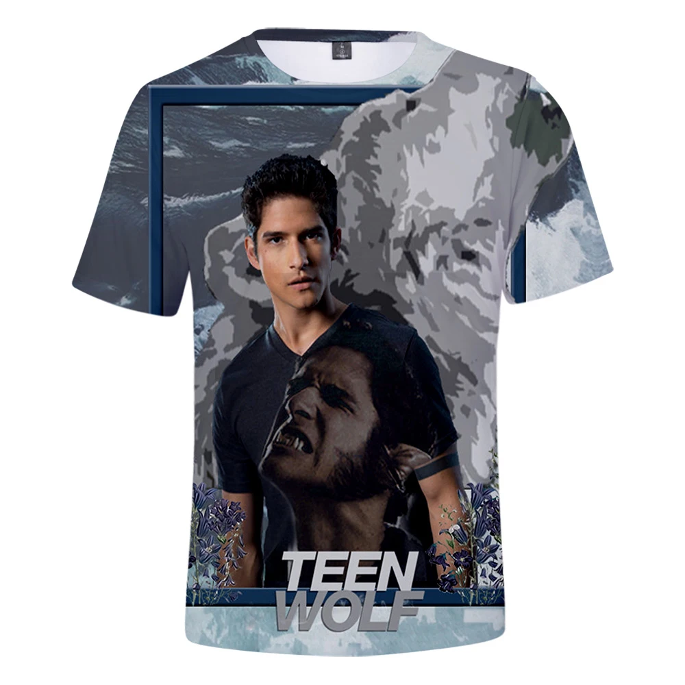 

2021 new Teen Wolf 3D printed T-shirt men's and women's summer short-sleeved T-shirt Harajuku oversized children's fun T-shirt