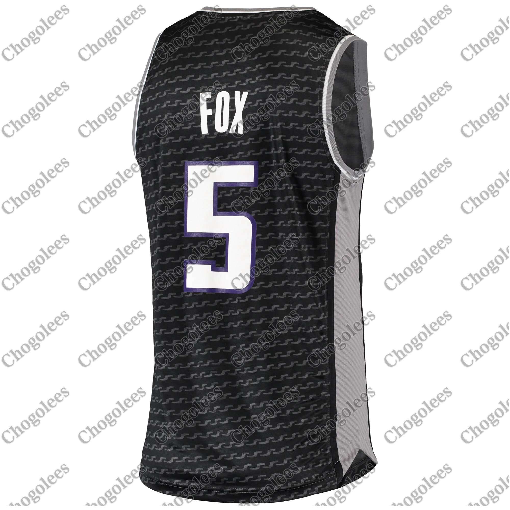 

Men Basketball Jersey De'Aaron Fox Sacramento Branded Fast Break Jersey Black
