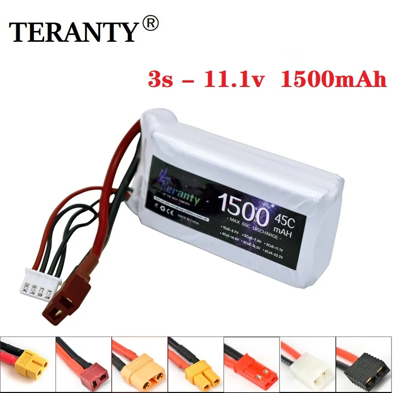 3S 11 1 v 1500mAh LiPo батарея для Rc автомобиля вертолета самолета аккумуляторная Lipo T/XT60/JST