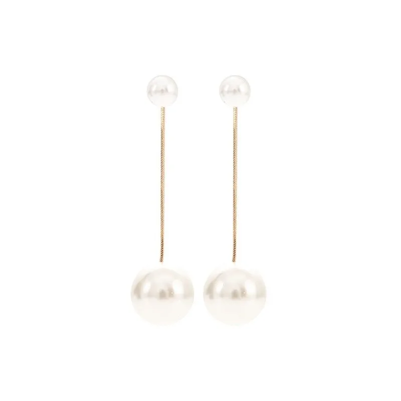 

Pearl Earrings Women The New Trend Super Fairy Korea Temperament Earrings Personality Pendant Net Red Long Earrings