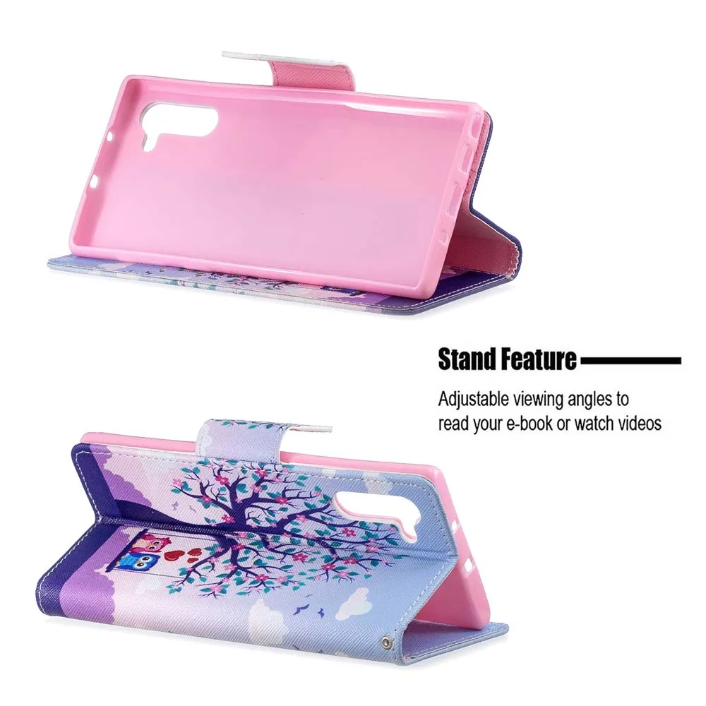 Чехол с откидной крышкой для samsung Galaxy Note 10 Pro Global чехол кожаный Note10 2019