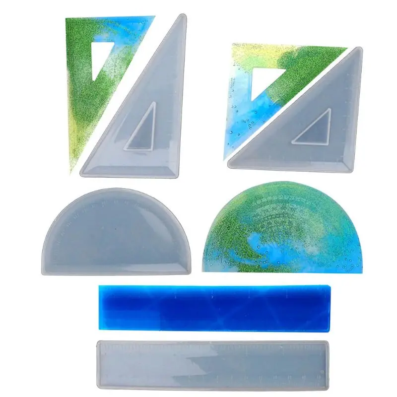 

Protractor Triangle Ruler Right Angle Expoxy Resin Jewelry Mold DIY Craft Jewelr