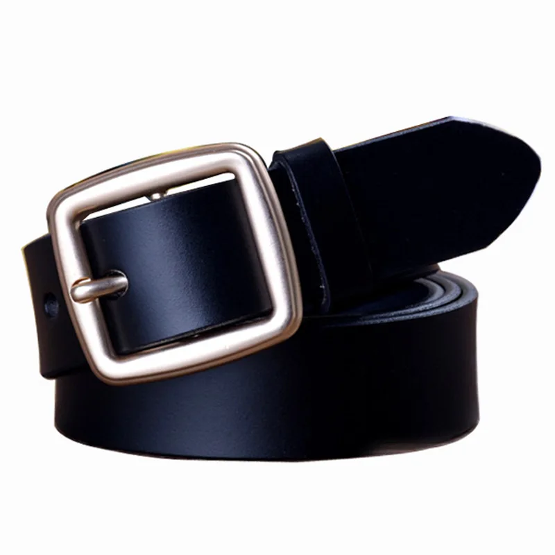 

2019 new fashion women belt luxury brand designer cow genuine leather waist strap chain female buckle belts for women