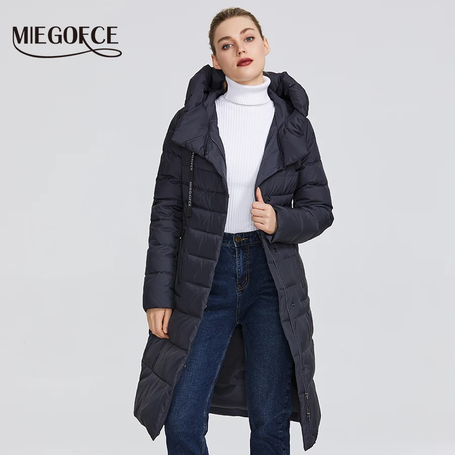MIEGOFCE 2019 Новая зимняя женская коллекция курток длина до колен ветрозащитный