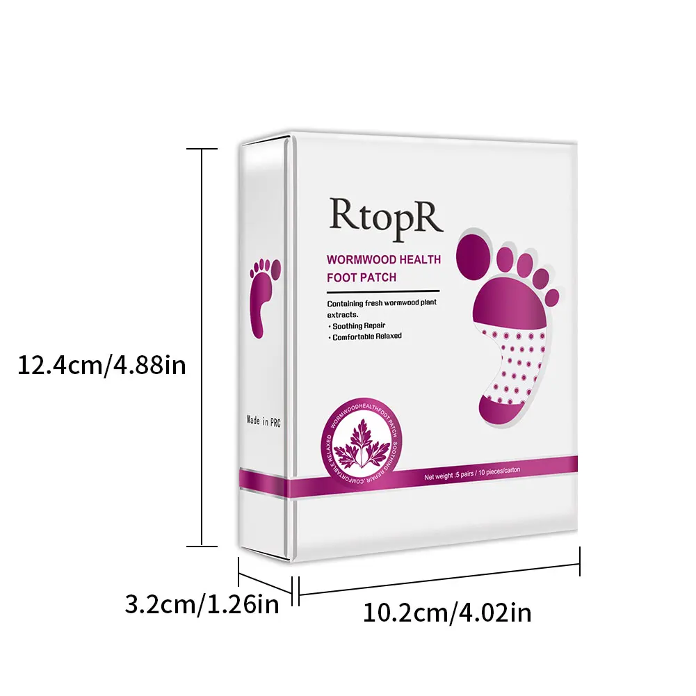 

Revitalizing Detox Foot Patches Wormwood Detoxifying Pads Relieve Stress for Enhance Blood Circulation Patch Improve Sleep10PCS