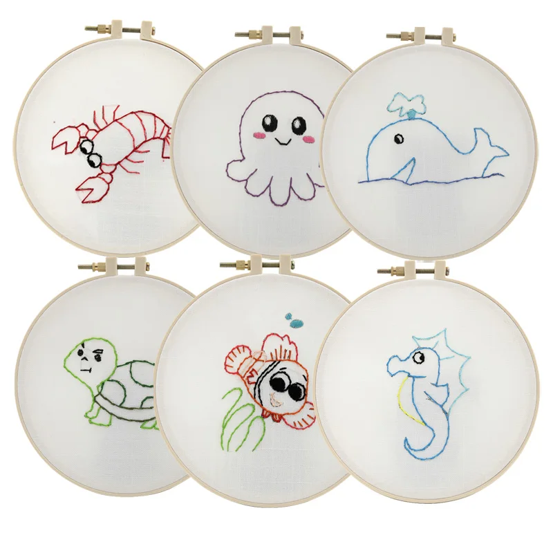 1 шт. мультфильм DIY ленты вышивка для начинающих наборы рукоделия крестом