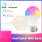 Приглушаемая умная Лампа 15 Вт RGB + CCT Wifi с дистанционным таймером, светодиодсветильник лампа с изменением цвета, беспроводная лампа для домашсветильник освещения, умная электронная лампа