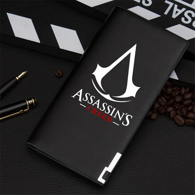 Новое поступление, кошелек для игры Assassins, черная светящаяся Сумочка унисекс, подарок для подростков, Модный стильный мужской кошелек из искусственной кожи
