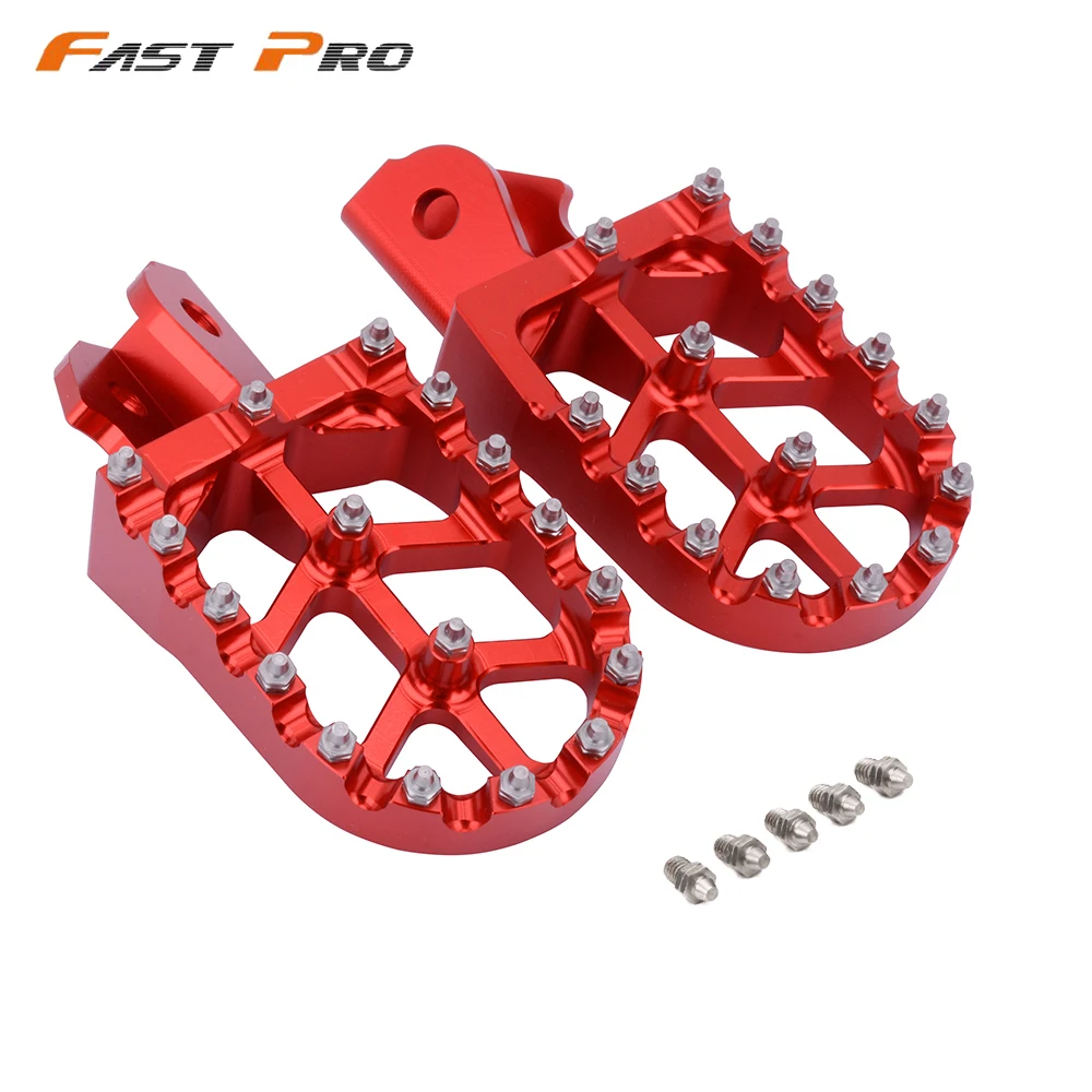Заготовка MX подножки педали для HONDA CRF150F CRF230F CRF 150F 230F 2003-2009 2012-2017 17 2017 красный