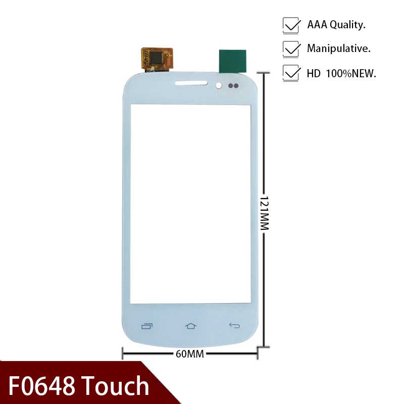 

Высококачественный оригинальный белый сенсорный экран 4 дюйма, дигитайзер для F0648, Сменное стекло сенсорной панели, Бесплатная доставка