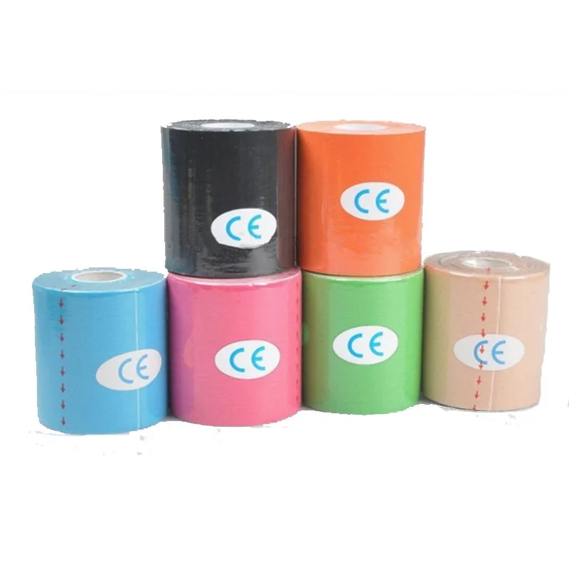 Эластичная хлопковая самоклеящаяся лента 7 5 см м|sport tape|kinesiology kneeelastic bandage sport |