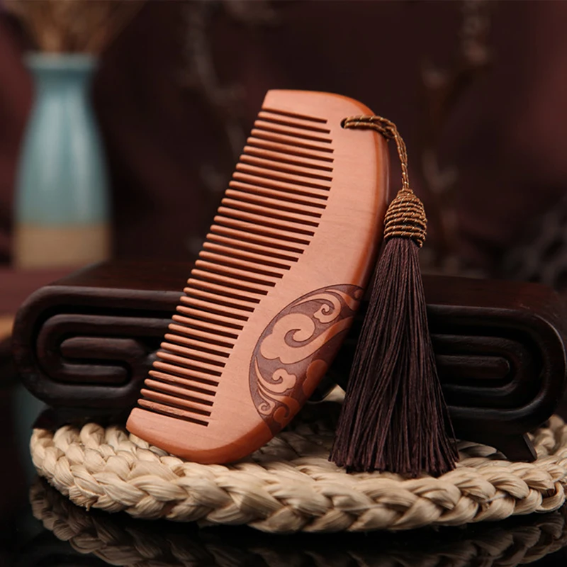 Утолщенная бутиковая искусственная резная Расческа Антистатические