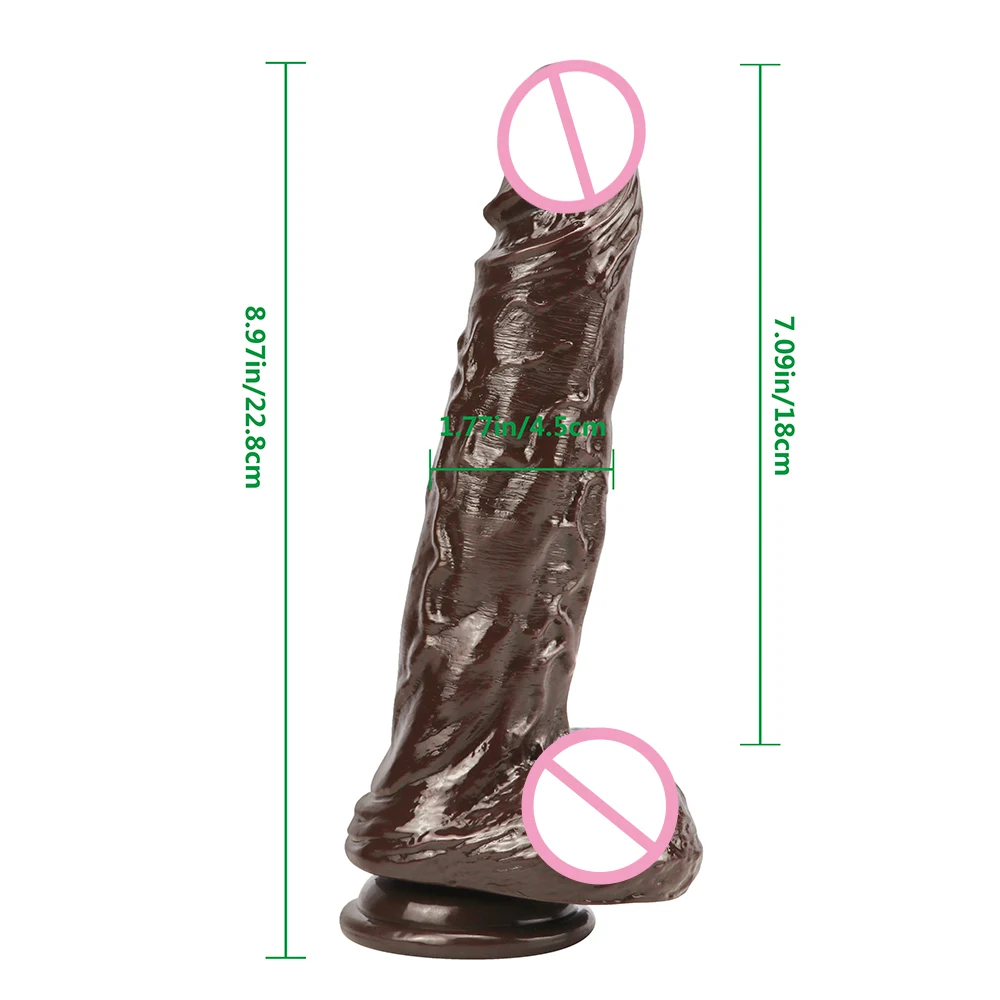Реалистичный фаллоимитатор с присоской дилдо для взрослых эротический интимные