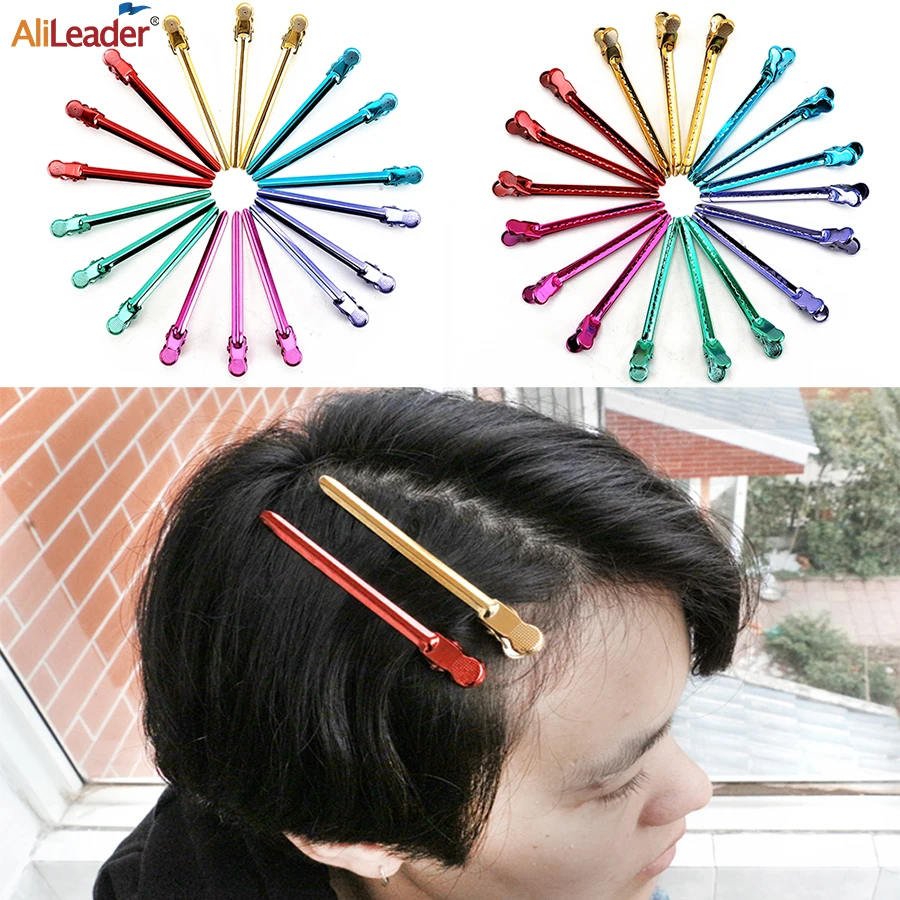 Alileader 12 шт цветные металлические заколки-бантики для волос Парикмахерская сделай