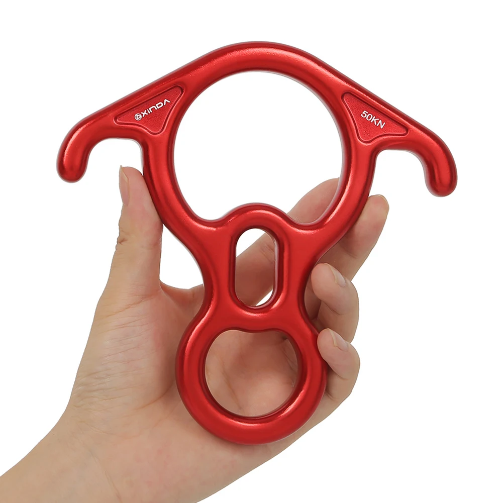 Xinda 50KN скалолазание карабин Рок альпинизм 8 слово кольцо Спуск устройство