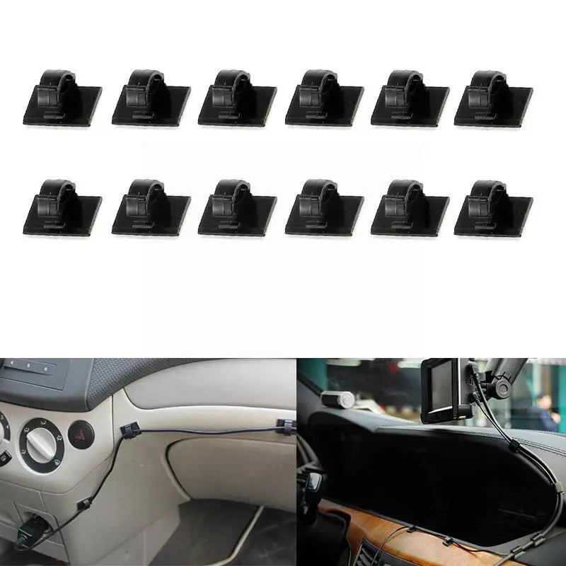 

30Pcs 3M Self-adhesive Wire Tie Cable Clamp Clips Holder for Car Dash Camera GPS Headphone Table Desk Storage E8Z3