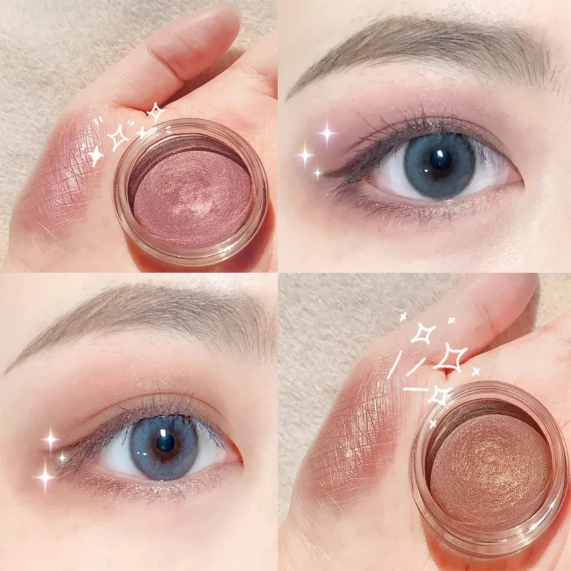 

Pearl Eyeshadow Pearl Monochrome Glitter Matte Mashed Potatoes Shiny Waterproof Not Smudge Beginner Beauty Makeup EyeShadow