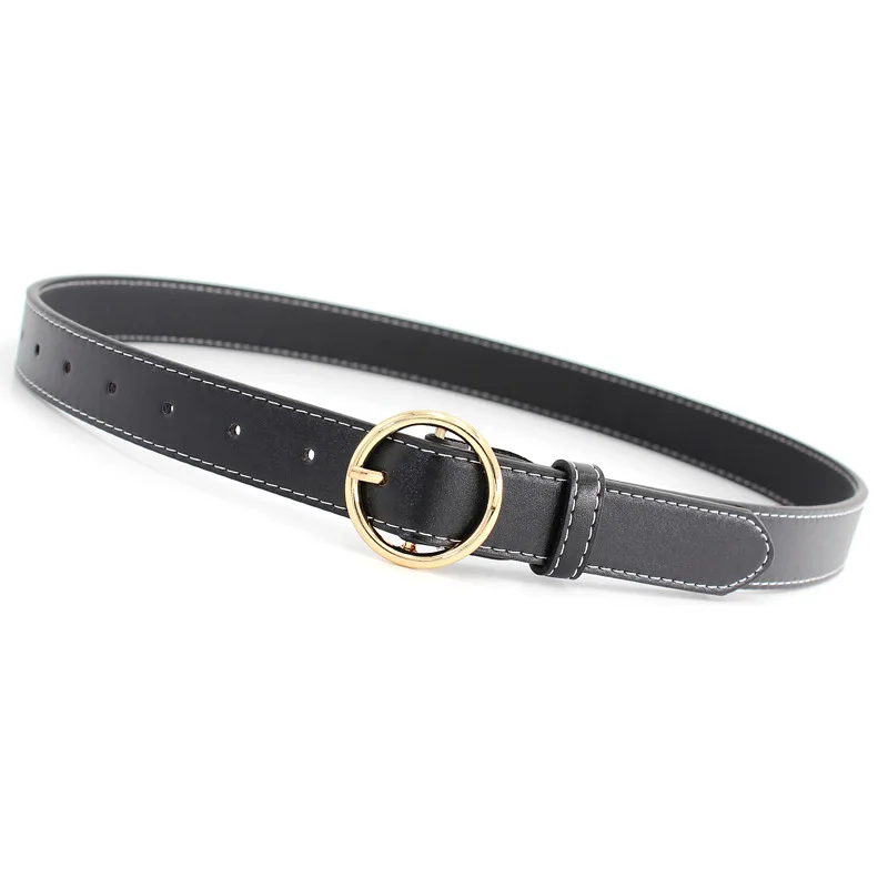

High Quality Belts For Women Fashion Pin Buckle Jeans Leather Waistband Female Casual PU Leather Belt