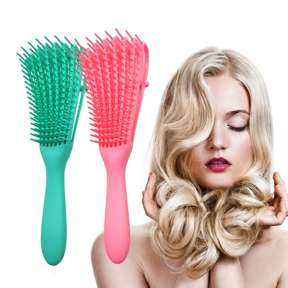 Щетка для распутывания волос массажная Расческа кожи головы щетка вьющихся