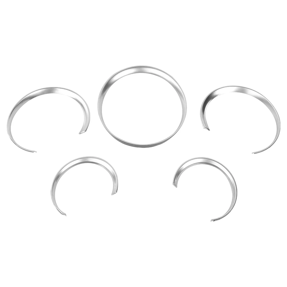 For Porsche Cayenne 2011-2016 Panamera 2010-2015 5pcs ABS Car Front Dashboard Decoration Frame Dial Ring Trim | Автомобили и