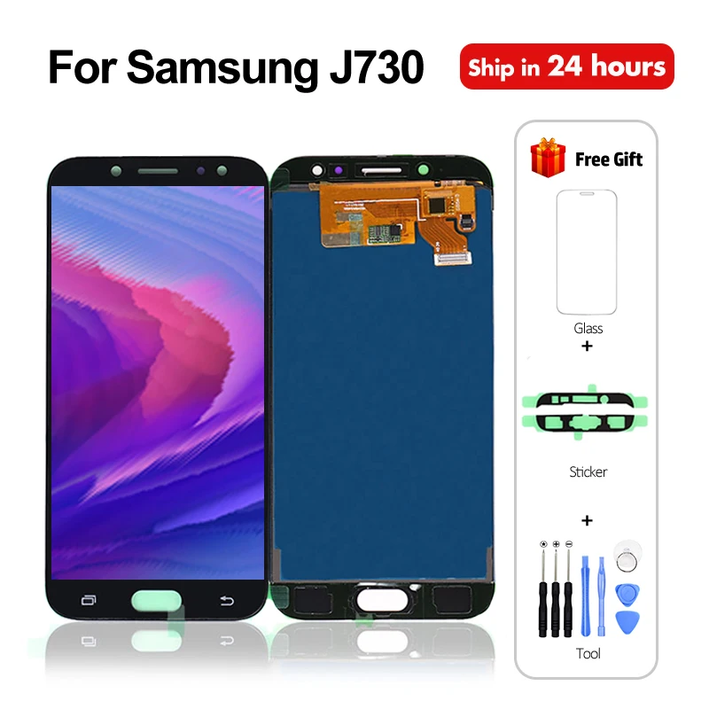 ЖК экран с дигитайзером в сборе для Samsung Galaxy J7 Pro 2017 J730 J730F J730FM J730G OLED|Экраны