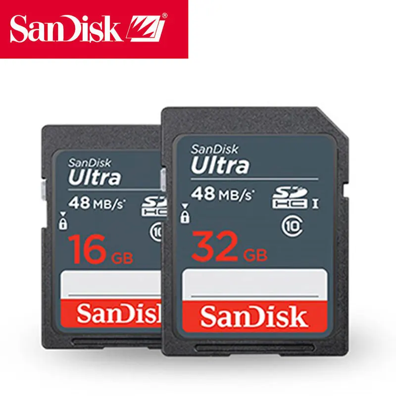 SanDisk флешка карта памяти sd card флешки 32 Гб класс 10 флэшка SDHC 64 16 высокоскоростная