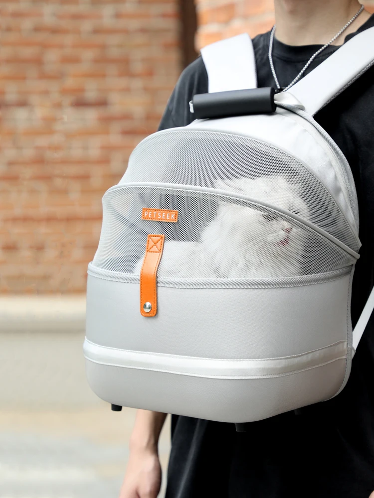 MAMY-mochila transpirable port&aacute;til para mascotas, bolsa de transporte para perros peque&ntilde;os, accesorios para gatos-0